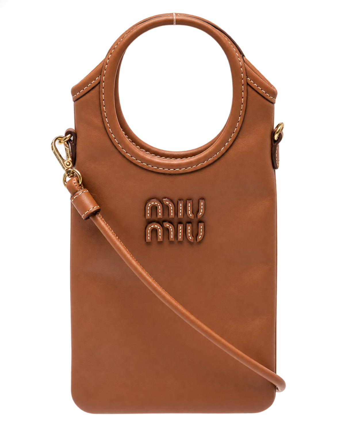 Brown Logo Mini Tote