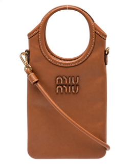 Brown Logo Mini Tote