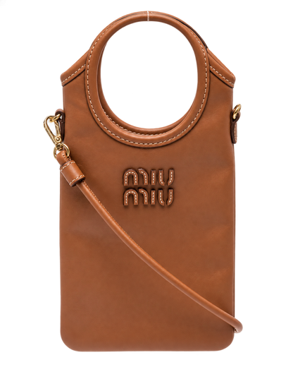 Brown Logo Mini Tote