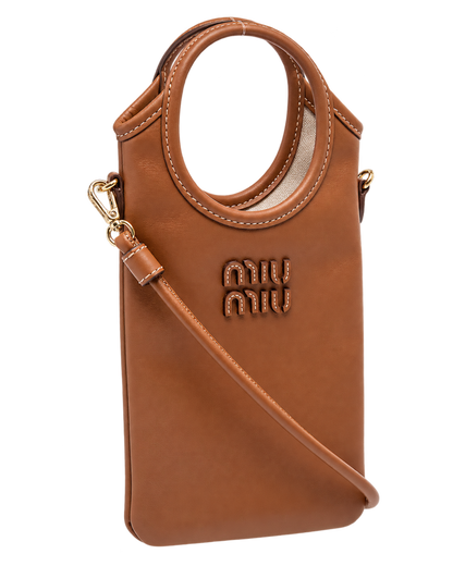 Brown Logo Mini Tote