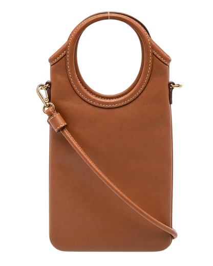 Brown Logo Mini Tote
