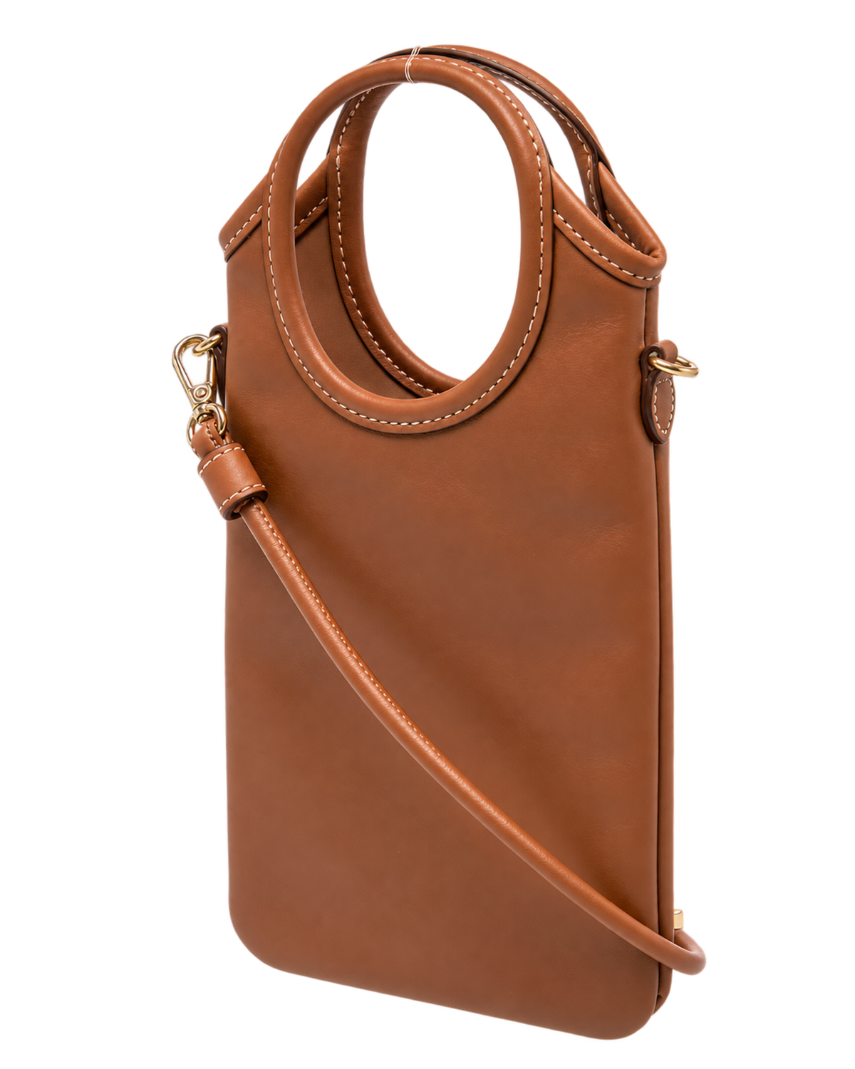 Brown Logo Mini Tote