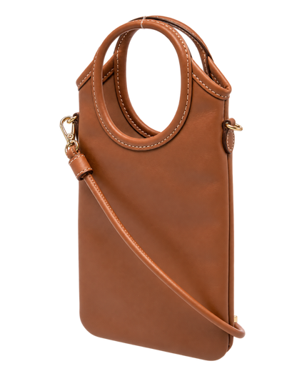 Brown Logo Mini Tote