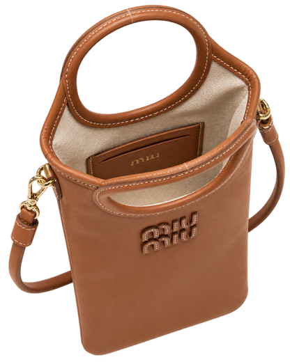 Brown Logo Mini Tote