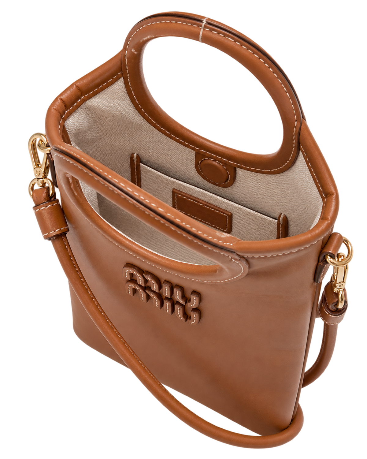 Brown Logo Mini Tote