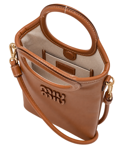 Brown Logo Mini Tote