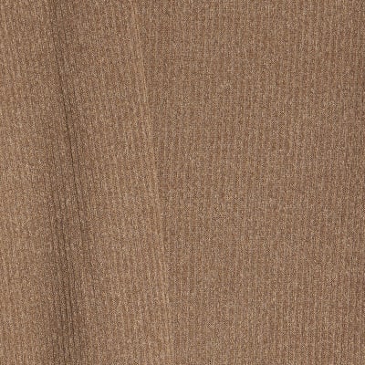 Brown Long Sleeve Scarf Neck Ribbed Top