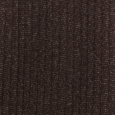 Brown Lurex Ribbed Wide Leg Trousers