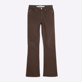 Brown Mid Rise Bootcut Jeans