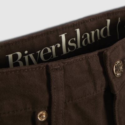 Brown Mid Rise Bootcut Jeans