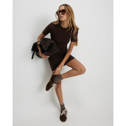 Brown Mini T-Shirt Dress