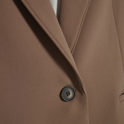 Brown Oversized Blazer
