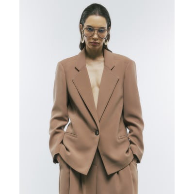 Brown Oversized Blazer