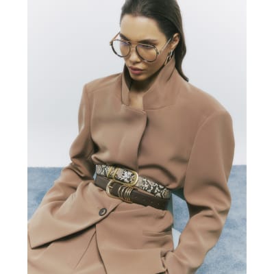 Brown Oversized Blazer
