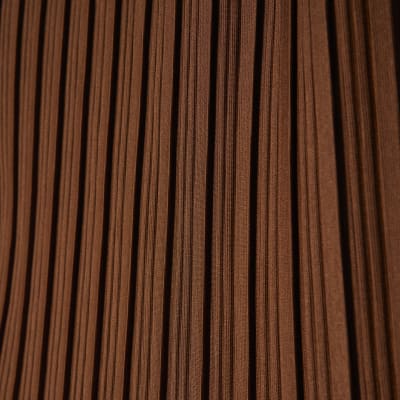 Brown Plisse Short Sleeve Top