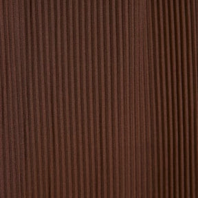 Brown Plisse Wide Leg Trousers
