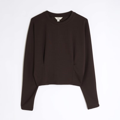 Brown Premium Batwing sleeve Sweatshirt