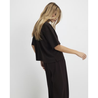 Brown Premium Boxy Fit T-Shirt