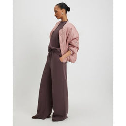 Brown Premium Drawstring Wide Leg Joggers