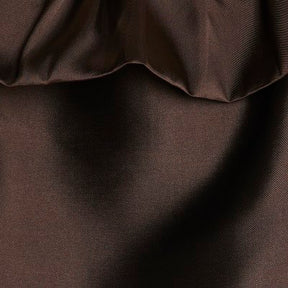 Brown Premium Frill Detail Bardot Top
