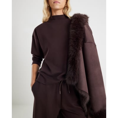 Brown Premium Long Sleeve Neoprene Top