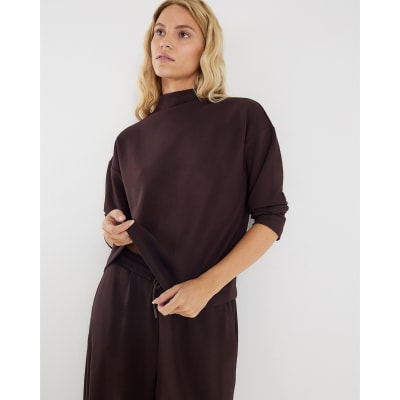 Brown Premium Long Sleeve Neoprene Top