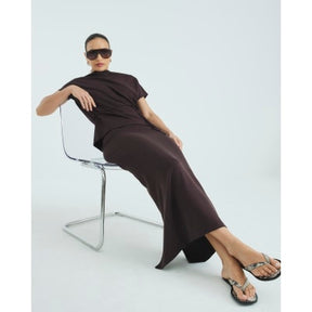 Brown Premium Maxi Skirt
