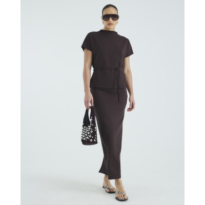 Brown Premium Maxi Skirt