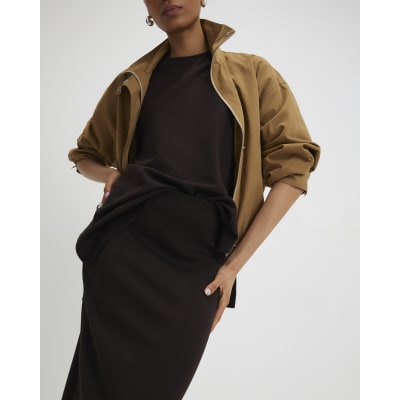 Brown Premium Maxi Skirt
