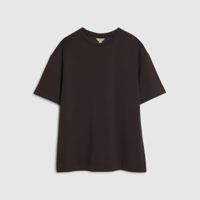 Brown Premium Short Sleeve Oversized T-shirt