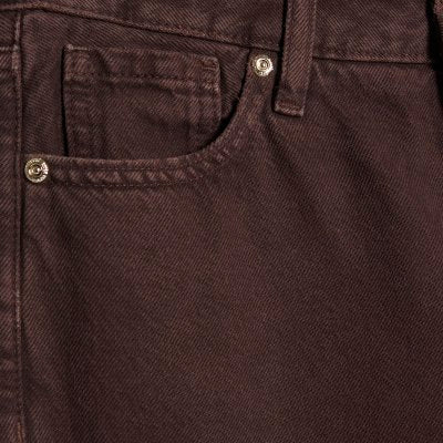 Brown Relaxed Straight Jeans