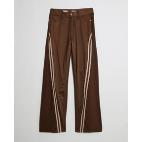 Brown Relaxed Straight Leg Hybrid Jeans