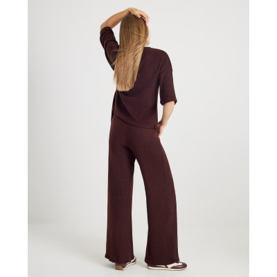 Brown Ribbed Trousers