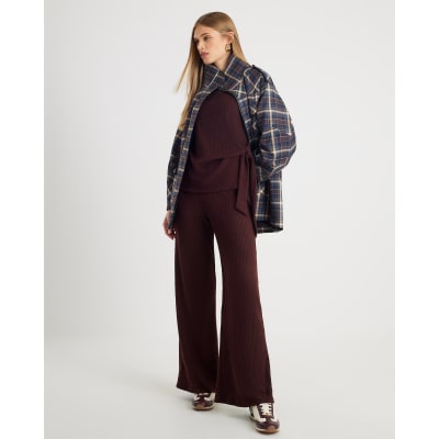 Brown Ribbed Trousers