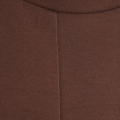 Brown Short Sleeve Boxy T-shirt
