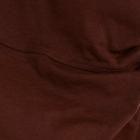 Brown Short Sleeve Drape Side T-shirt