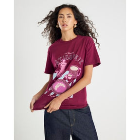 Brown Short Sleeve Patisserie Sketch T-shirt