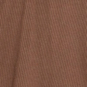 Brown Sleeveless Ribbed Roll Neck Halter Top