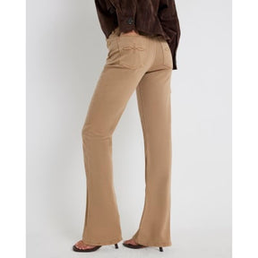 Brown Stretch Straight Leg Jeans