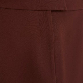 Brown Tailored Maxi Skirt