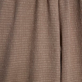 Brown Textured Wide Leg Trousers