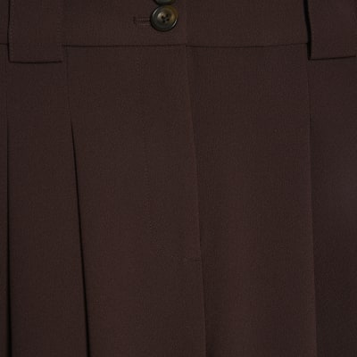 Brown Wide Leg Trousers