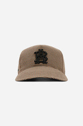 Monogram wool cap - puppytooth