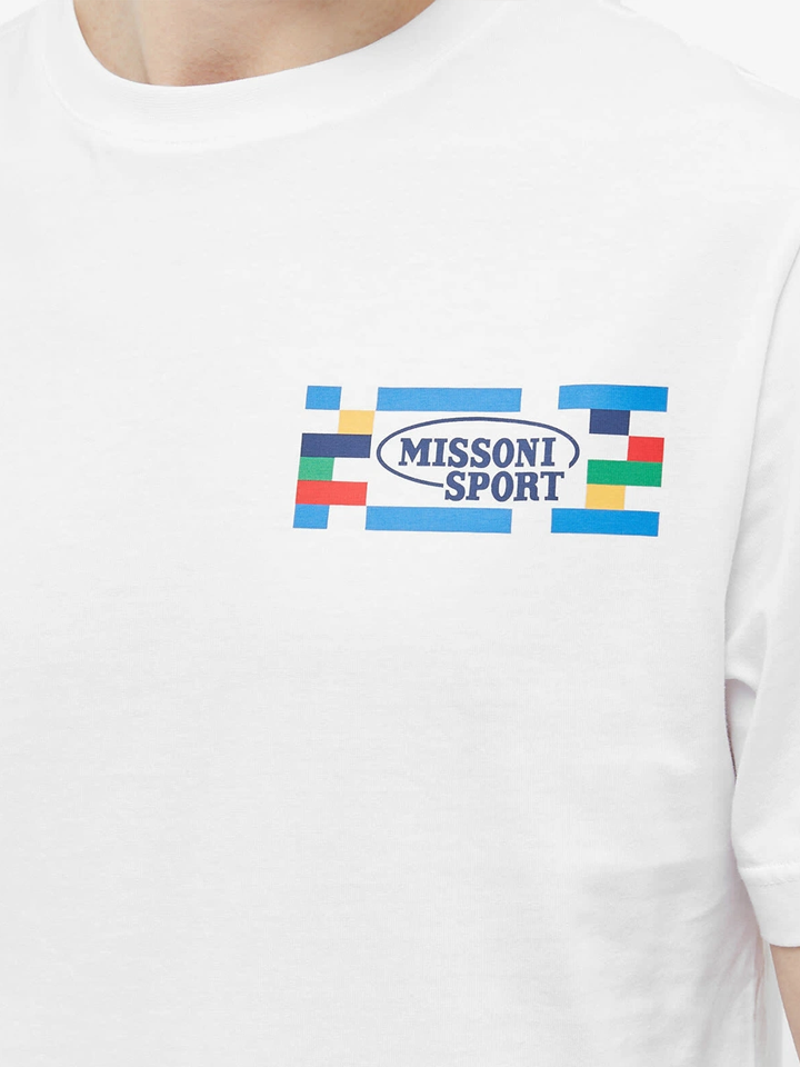 Missoni Sport Small Logo T-Shirt in White