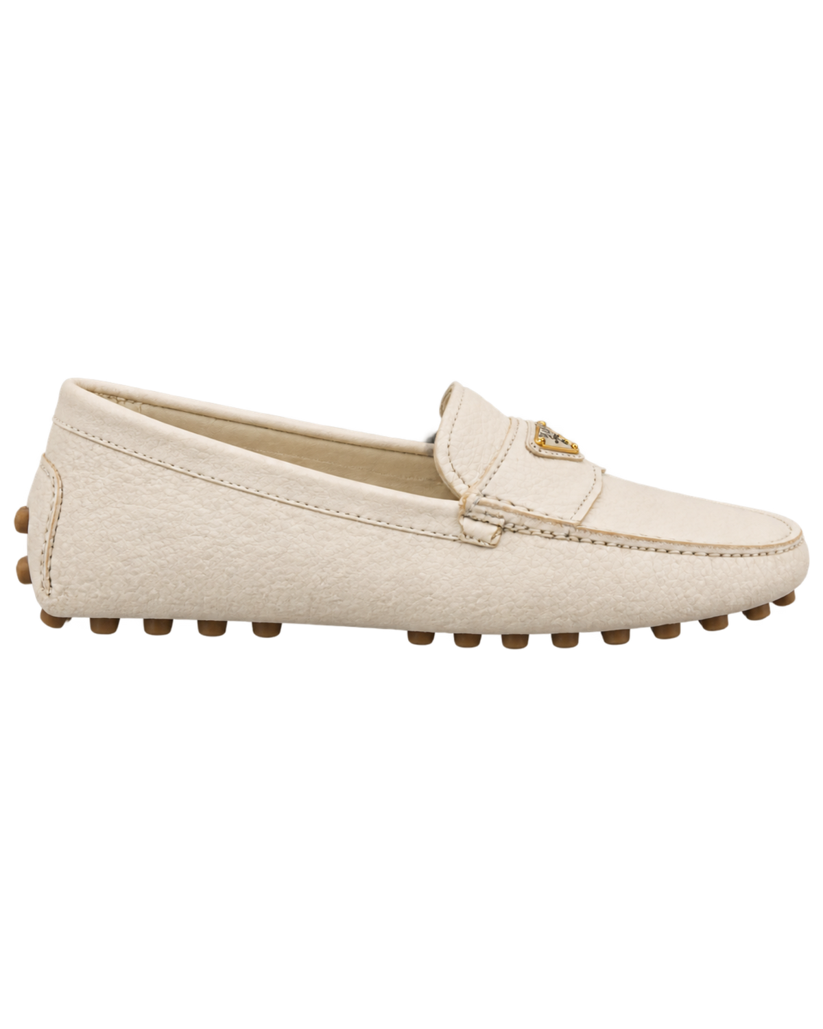 Buckskin-print embossed driving shoes