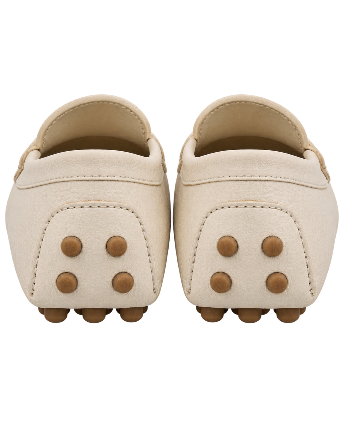 Buckskin-print embossed driving shoes