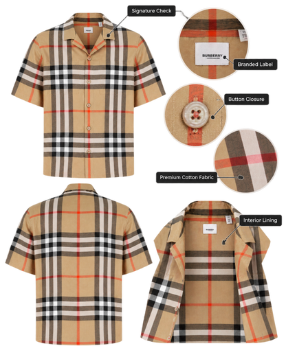 Burberry Beige Nova Check Shirt