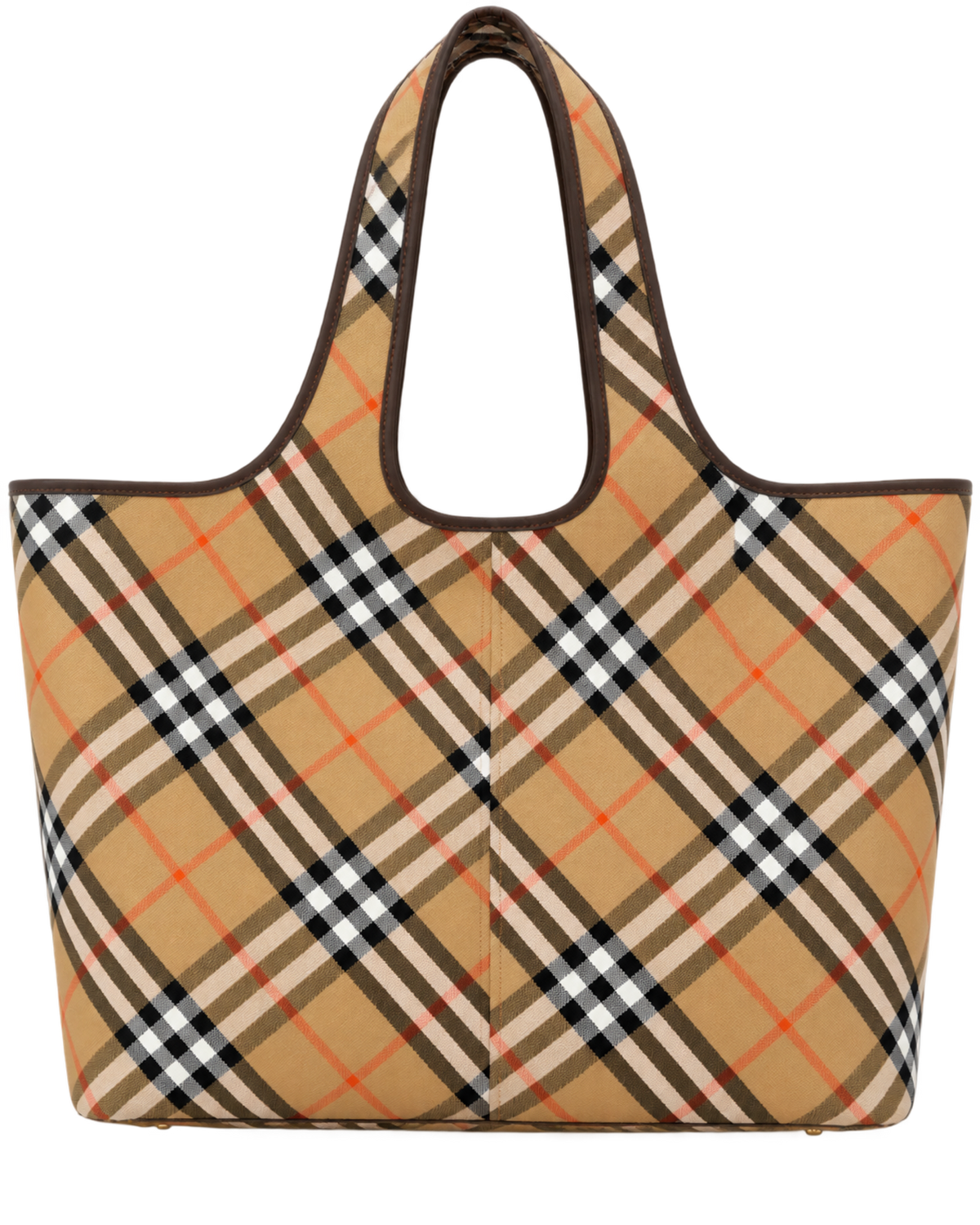 Burberry Beige Vintage Check Medium Tote Bag