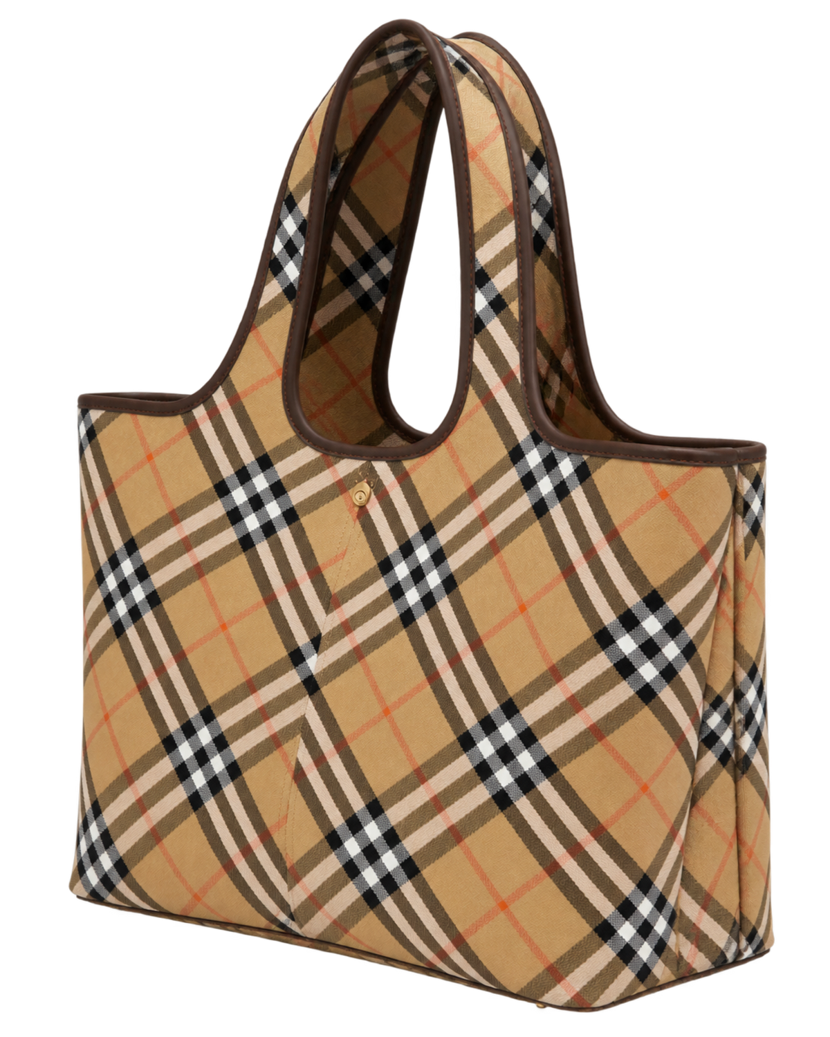 Burberry Beige Vintage Check Medium Tote Bag