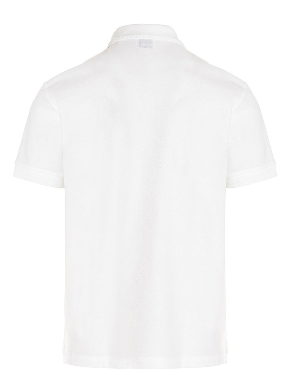 Burberry Branded Circle Logo White Polo Shirt